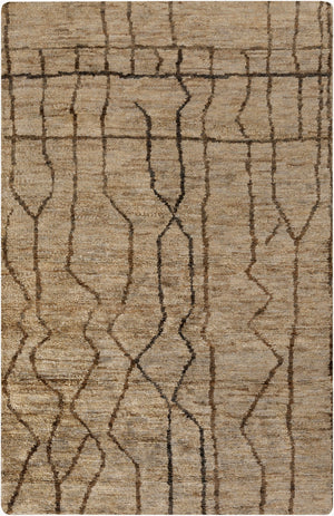 Surya Scarborough 5' X 8' Hand Made Jute Rug - Elegant Low Pile Design For Timeless Home Decor Charm Tan Jute Scr5139-58