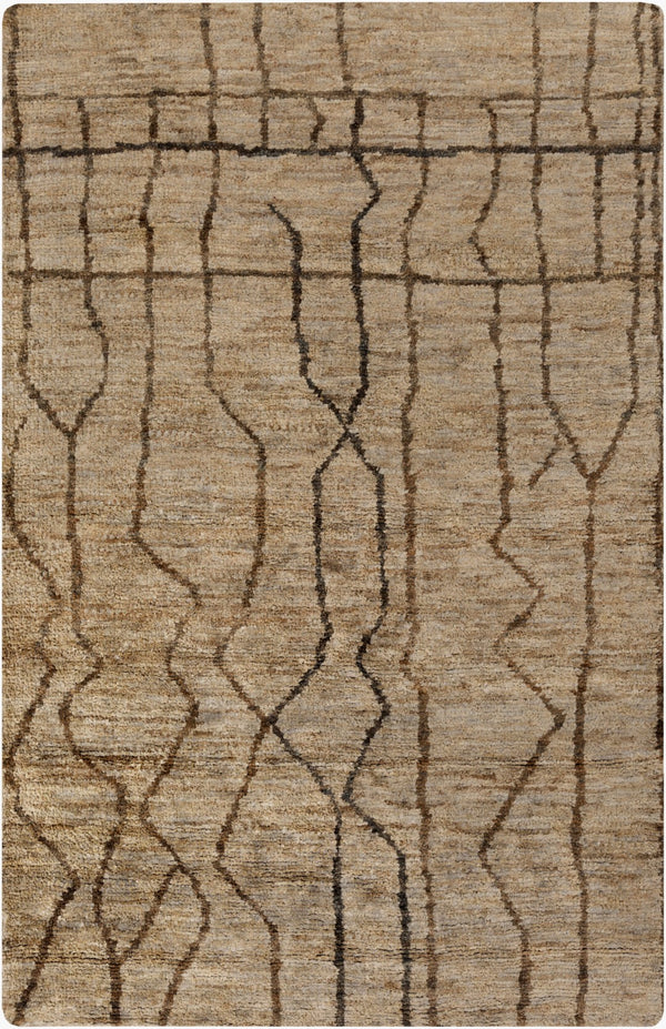 Surya Scarborough 5' X 8' Hand Made Jute Rug - Elegant Low Pile Design For Timeless Home Decor Charm Tan Jute Scr5139-58