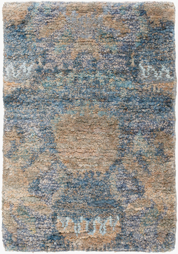 Surya Scarborough 5' X 8' Hand Made Jute Rug - Elegant Low Pile Design For Timeless Home Decor Charm Ink Blue Jute Scr5148-23