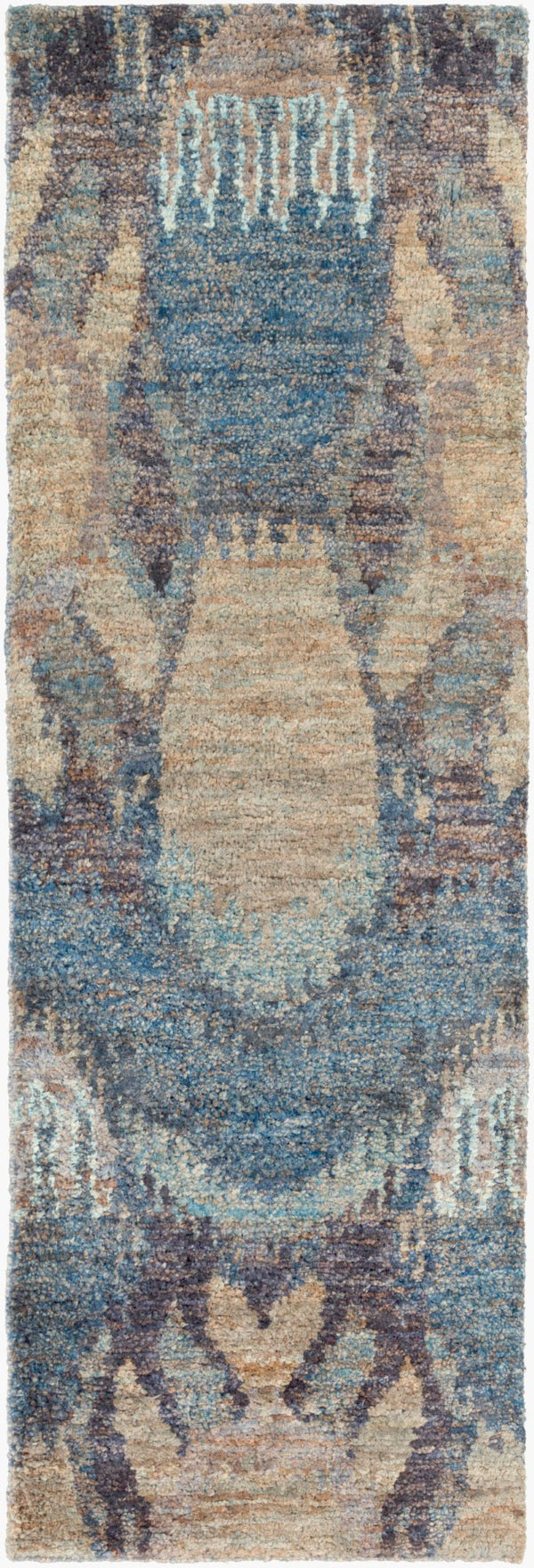 Surya Scarborough 5' X 8' Hand Made Jute Rug - Elegant Low Pile Design For Timeless Home Decor Charm Ink Blue Jute Scr5148-268