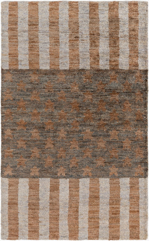 Surya Scarborough 5' X 8' Hand Made Jute Rug - Elegant Low Pile Design For Timeless Home Decor Charm Gray Jute Scr5155-58