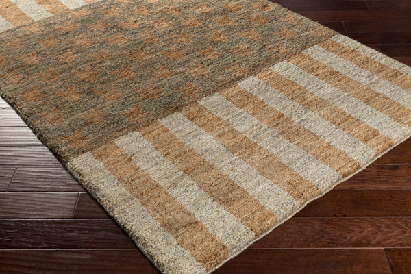 Surya Scarborough 5' X 8' Hand Made Jute Rug - Elegant Low Pile Design For Timeless Home Decor Charm Gray Jute Scr5155-268