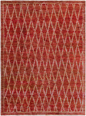 Surya Scarborough 5' X 8' Hand Made Jute Rug - Elegant Low Pile Design For Timeless Home Decor Charm Burgandy Jute Scr5158-811