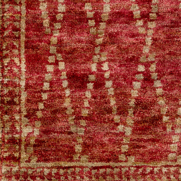 Surya Scarborough 5' X 8' Hand Made Jute Rug - Elegant Low Pile Design For Timeless Home Decor Charm Burgandy Jute Scr5158-811