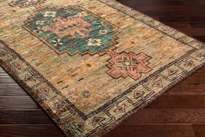 Surya Scarborough 5' X 8' Hand Made Jute Rug - Elegant Low Pile Design For Timeless Home Decor Charm Medium Green Jute Scr5161-69