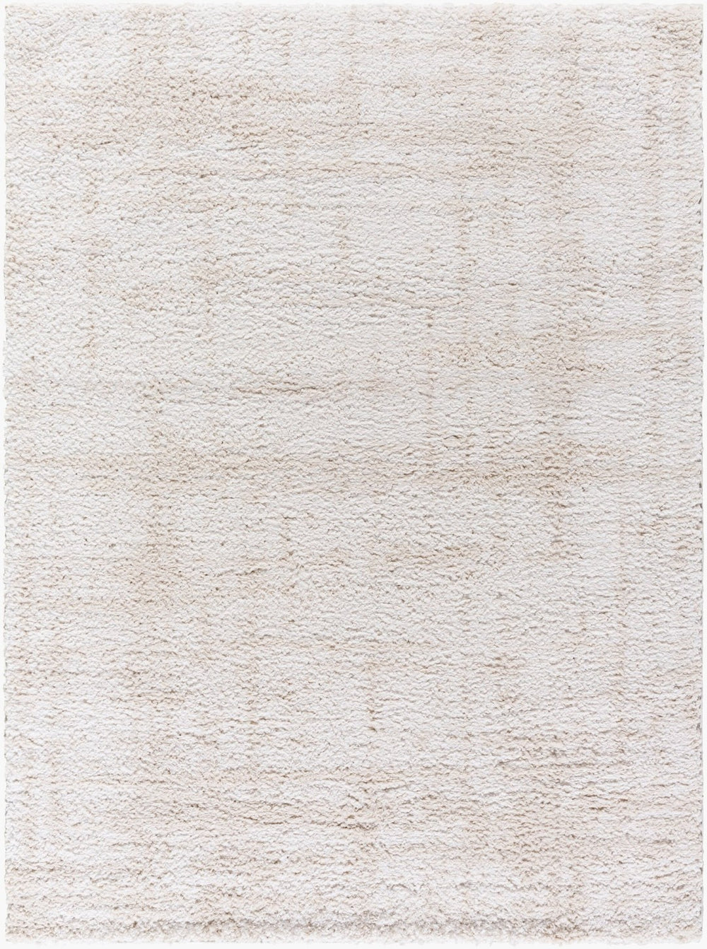 Livabliss Sacramento Shag Plush Polyester Area Rug Machine Woven for Living Room or Bedroom White, Oatmeal 7'10" x 10' SCS2300-71010