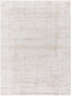 Livabliss Sacramento Shag Plush Polyester Area Rug Machine Woven for Living Room or Bedroom White, Oatmeal 7'10" x 10' SCS2300-71010