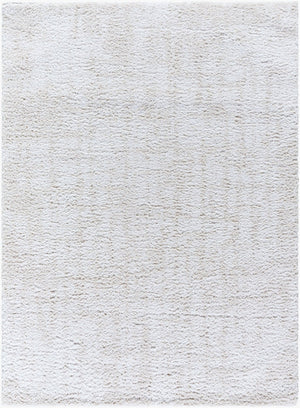 Livabliss Sacramento Shag Plush Polyester Area Rug Mid Century Modern Style for Living Rooms White, Oatmeal 7'10" x 10' SCS2302-71010