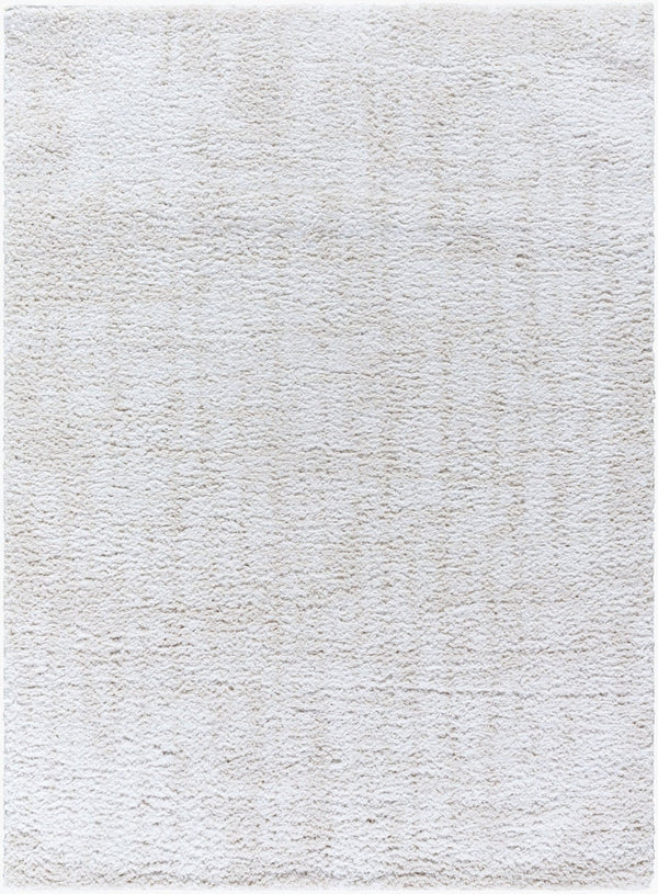 Livabliss Sacramento Shag Plush Polyester Area Rug Mid Century Modern Style for Living Rooms White, Oatmeal 7'10" x 10' SCS2302-71010