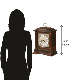 Hekman Furniture 635125 Elegant Akron Mantel Clock - Windsor Cherry Finish, Dual-chime, Stylish Design & Features Windsor Cherry Akron Mantel Clock 635125