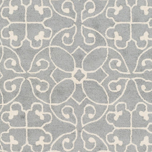 Surya Scott Sct-1008 Handmade 2'5" X 8' Rustic Wool Rug - Cozy Charm For Your Home Decor, Spot Clean Only Slate Wool Sct1008-258