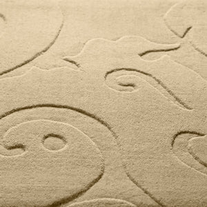 Surya Sculpture 2' X 3' Hand Loomed Wool Rug - Timeless Elegance & Comfort For Your Home Décor Space Beige Wool Scu7512-23