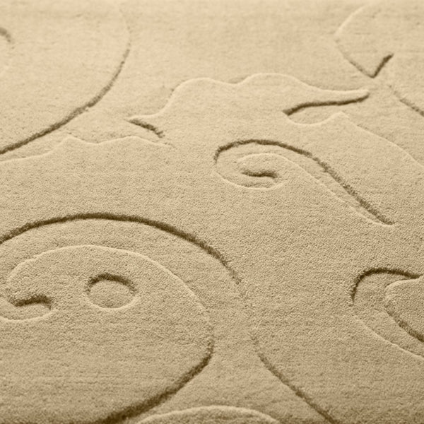 Surya Sculpture 2' X 3' Hand Loomed Wool Rug - Timeless Elegance & Comfort For Your Home Décor Space Beige Wool Scu7512-23