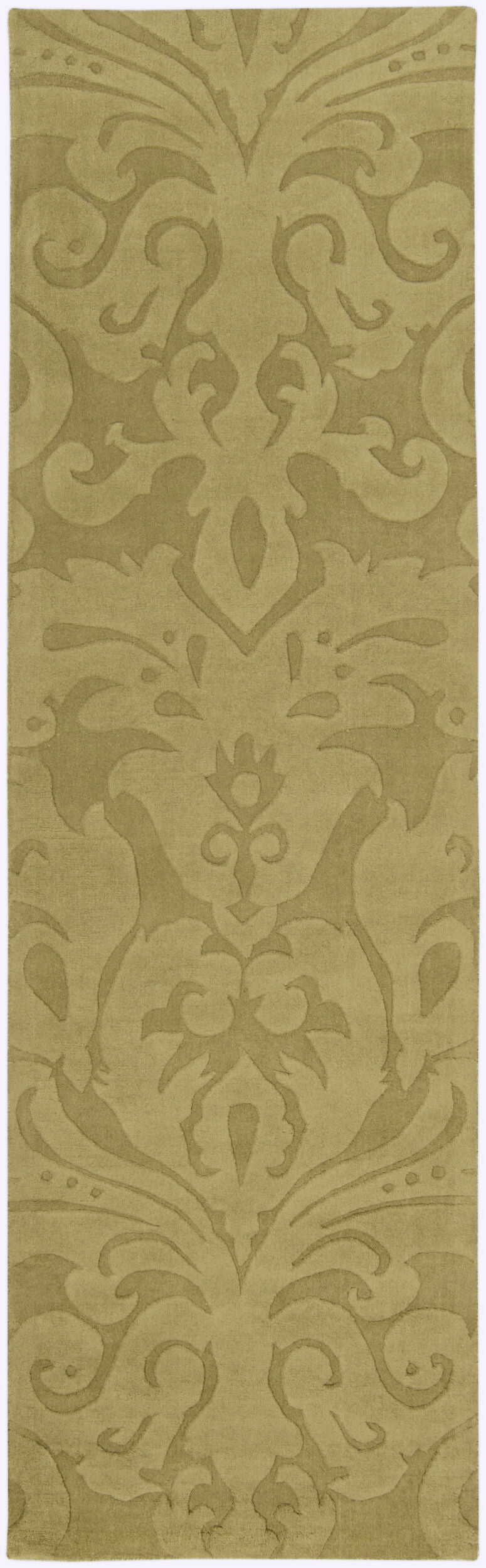 Surya Sculpture 2' X 3' Hand Loomed Wool Rug - Timeless Elegance & Comfort For Your Home Décor Space Light Olive Wool Scu7515-268