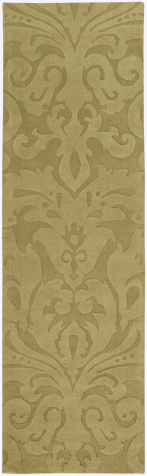 Surya Sculpture 2' X 3' Hand Loomed Wool Rug - Timeless Elegance & Comfort For Your Home Décor Space Light Olive Wool Scu7515-268