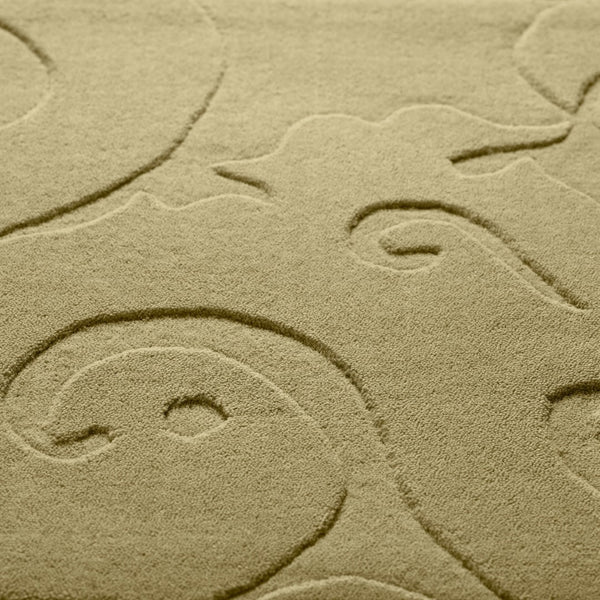 Surya Sculpture 2' X 3' Hand Loomed Wool Rug - Timeless Elegance & Comfort For Your Home Décor Space Light Olive Wool Scu7515-268