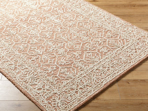 Livabliss Sicily Hand Tufted Wool Accent Rug Artisan Crafted for Foyer Bedside or Reading Nook Terracotta, Ivo 9' x 12' SCY2300-912