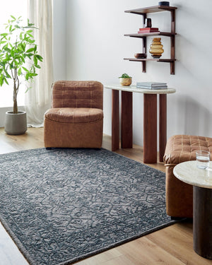 Livabliss Sicily Collection Hand Tufted Wool Accent Rug Artisan Crafted for Entryways and Bedside Charcoal, Deep 8' x 10' SCY2302-810