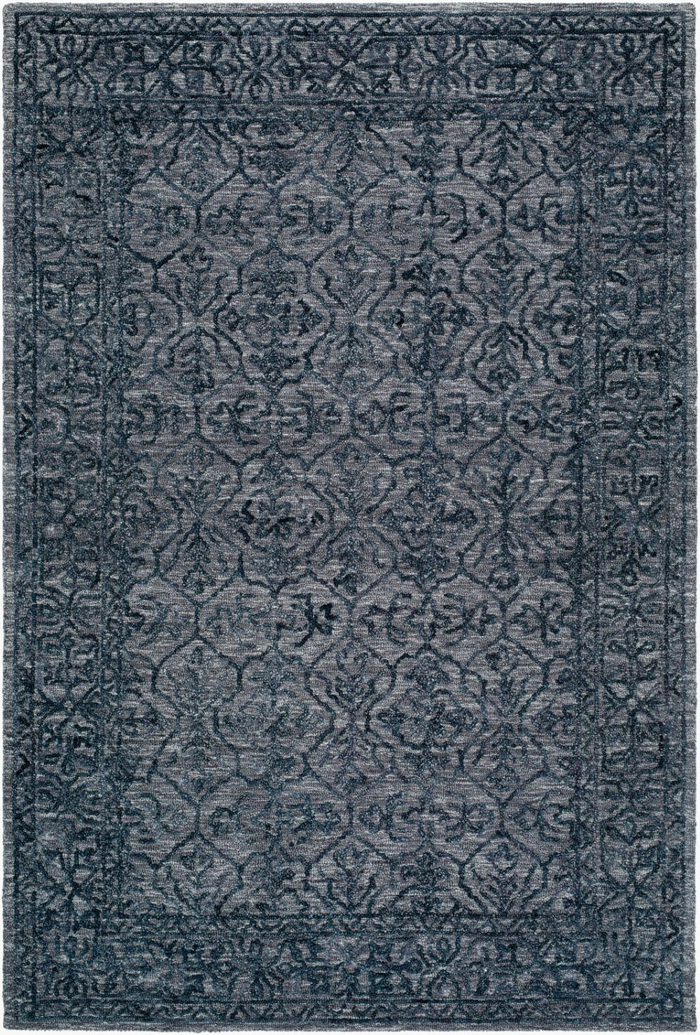 Livabliss Sicily Collection Hand Tufted Wool Accent Rug Artisan Crafted for Entryways and Bedside Charcoal, Deep 8' x 10' SCY2302-810