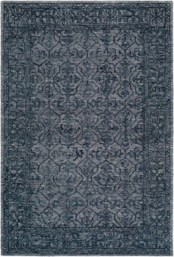 Livabliss Sicily Collection Hand Tufted Wool Accent Rug Artisan Crafted for Entryways and Bedside Charcoal, Deep 8' x 10' SCY2302-810