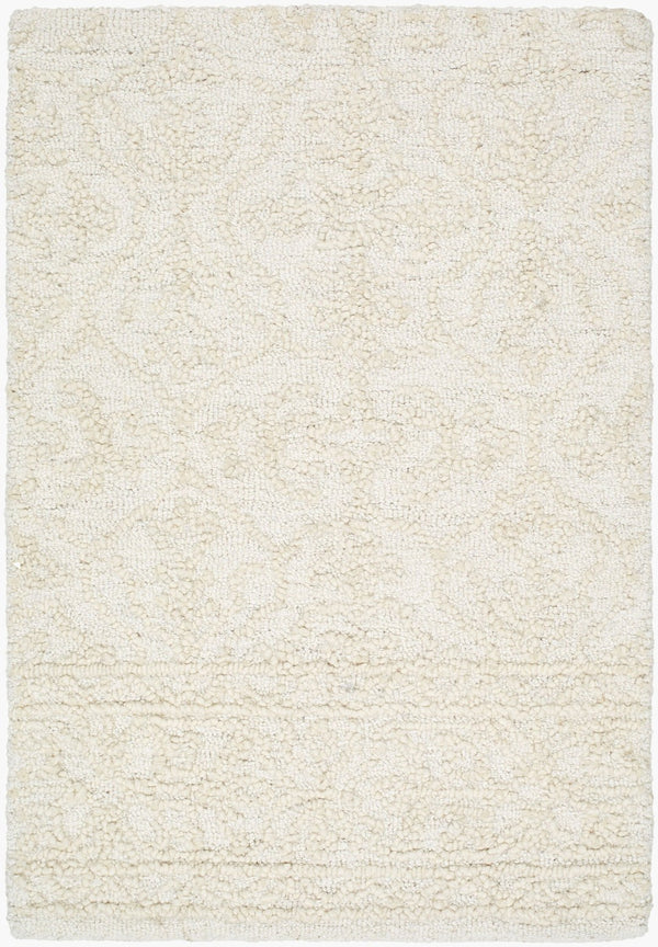 Livabliss Sicily Hand Tufted Wool Area Rug Artisan Crafted for Entryways and Cozy Reading Nooks Ivory, Cream 9' x 12' SCY2304-912