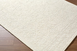 Livabliss Sicily Hand Tufted Wool Area Rug Artisan Crafted for Entryways and Cozy Reading Nooks Ivory, Cream 9' x 12' SCY2304-912