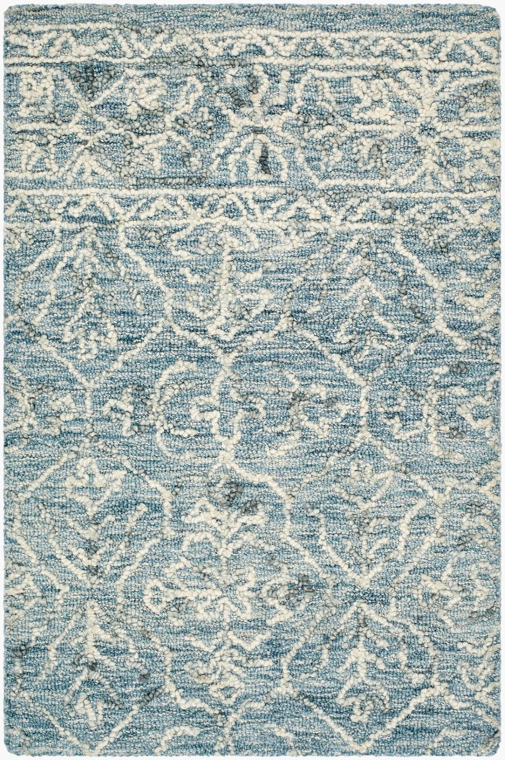 Livabliss Sicily Hand-tufted Wool Accent Rug Artisan Texture for Entryways and Bedroom Spaces Ice Blue, Light 8' x 10' SCY2305-810