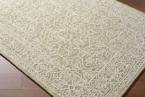 Livabliss Sicily Collection Hand Tufted Wool Rug Artisan Texture for Entryways and Bedrooms Sage, Ivory 9' x 12' SCY2306-912