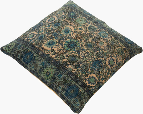 Surya Shadi Handwoven Jute Cotton Floor Pillow Bohemian Global Pattern Casual Seating SD004-3030P