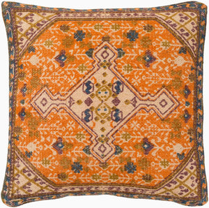 Surya Shadi 20" X 20" Global-inspired Accent Pillow - Elegant Jute & Cotton Design For Home Decor Charm Tan Jute,Cotton Sd007-1818d