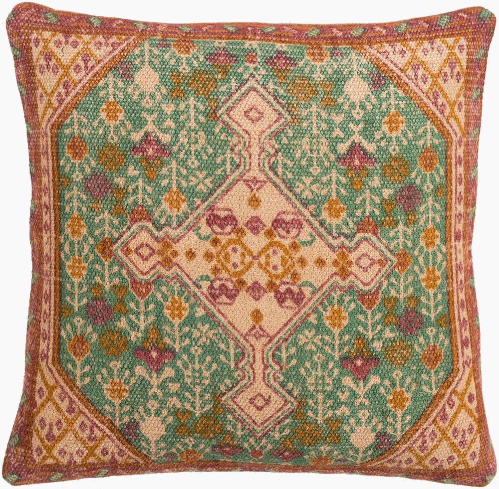 Surya Shadi 20" X 20" Global-inspired Accent Pillow - Elegant Jute & Cotton Design For Home Decor Charm Tan Jute,Cotton Sd007-1818d