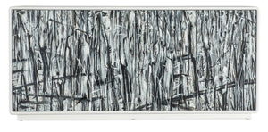 Hooker Furniture Melange Hand-Painted Graffitio Credenza — Sculptural Melange Storage, Touch-Latch Doors, Wire Management 628-85704-02