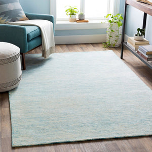 Livabliss Strada Hand Tufted Wool Viscose Accent Rug Soft Lustrous Pile for Entryways and Bedrooms Ice Blue, Aqua 9' x 12' SDA2304-912