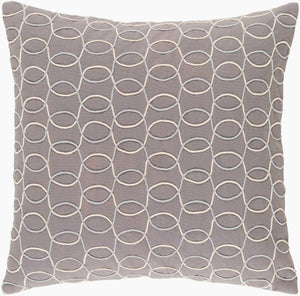 Surya Solid Bold Ii Sdb-003 18"X18" Durable Cotton Accent Pillow To Elevate Your Modern Decor Style Ivory Cotton,Cotton Sdb003-2020d