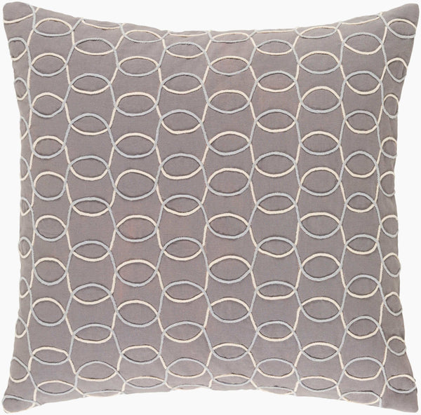 Surya Solid Bold Ii Sdb-003 18"X18" Durable Cotton Accent Pillow To Elevate Your Modern Decor Style Ivory Cotton,Cotton Sdb003-2020d