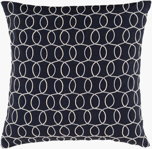 Surya Solid Bold Ii Sdb-003 18"X18" Durable Cotton Accent Pillow To Elevate Your Modern Decor Style Ivory Cotton,Cotton Sdb005-2020d