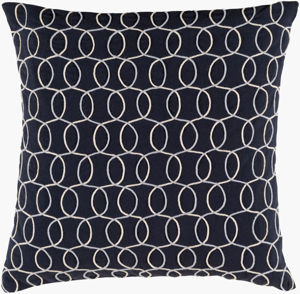 Surya Solid Bold Ii Sdb-003 18"X18" Durable Cotton Accent Pillow To Elevate Your Modern Decor Style Ivory Cotton,Cotton Sdb005-2020d