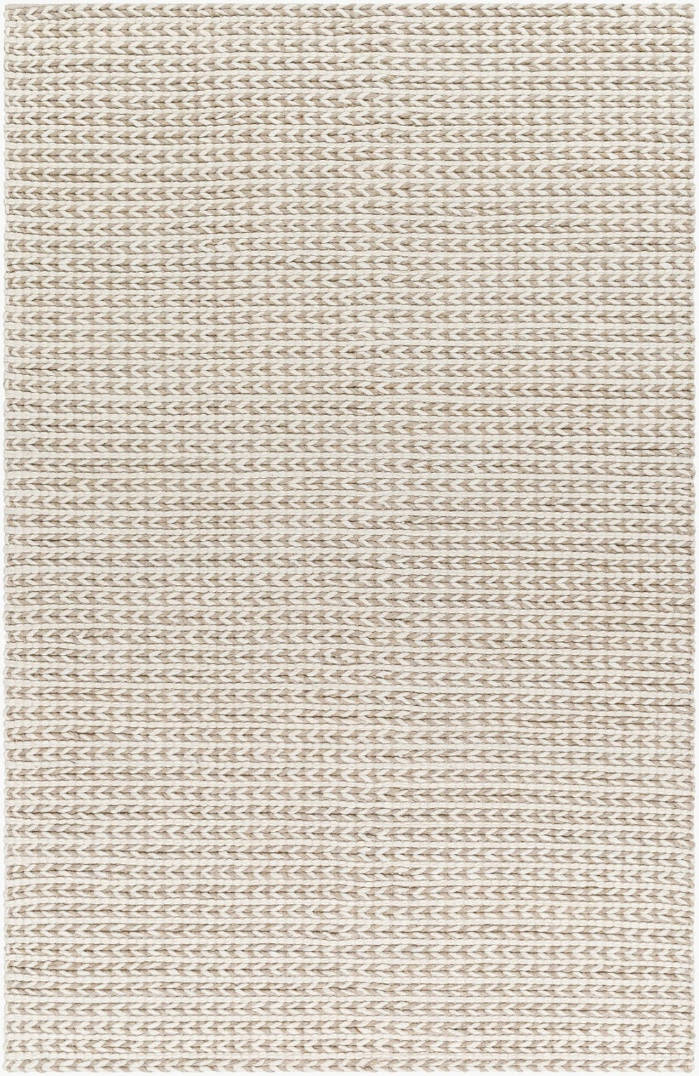 Livabliss Sundance Handwoven Wool Blend Geometric Area Rug for Living Room Transitional Decor Ivory, Tan 10' x 14' SDC2300-1014