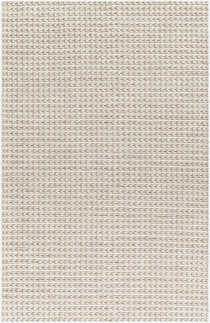 Livabliss Sundance Handwoven Wool Blend Geometric Area Rug for Living Room Transitional Decor Ivory, Tan 10' x 14' SDC2300-1014