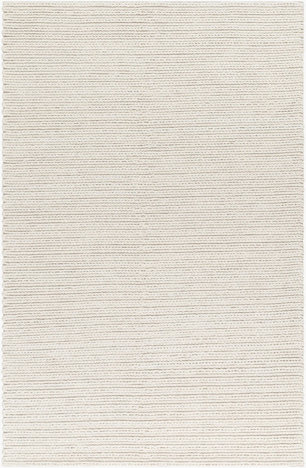 Livabliss Sundance Hand Woven Geometric Area Rug Wool Blend for Living Room or Bedroom Ivory 6' x 9' SDC2302-69