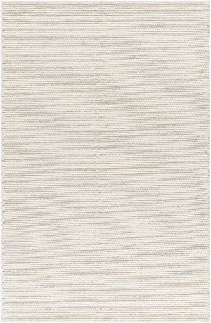 Livabliss Sundance Hand Woven Geometric Area Rug Wool Blend for Living Room or Bedroom Ivory 6' x 9' SDC2302-69