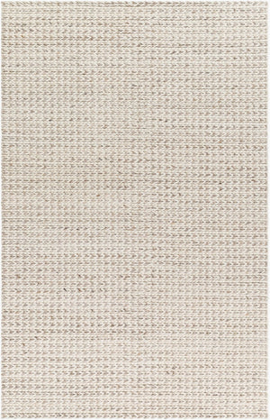 Livabliss Sundance Handwoven Wool Blend Geometric Area Rug for Living Room or Bedroom Ivory, Beige 8' x 10' SDC2303-810