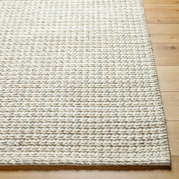 Livabliss Sundance Handwoven Wool Blend Geometric Area Rug for Living Room or Bedroom Ivory, Beige 2'6" x 8' SDC2303-268