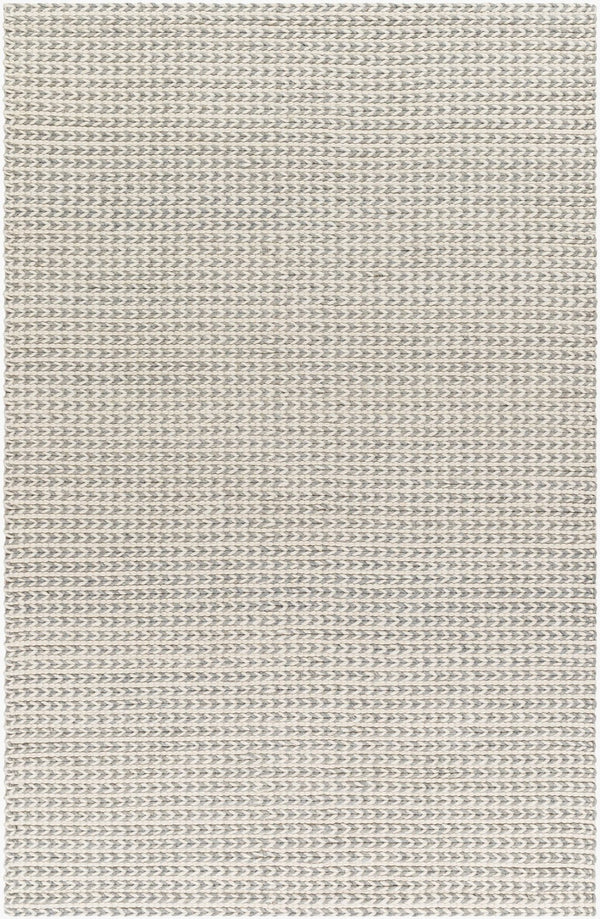 Livabliss Sundance Handwoven Geometric Area Rug Wool Blend Earthy Tones for Large Living Spaces Ivory, Dove Gra 9' x 12' SDC2304-912