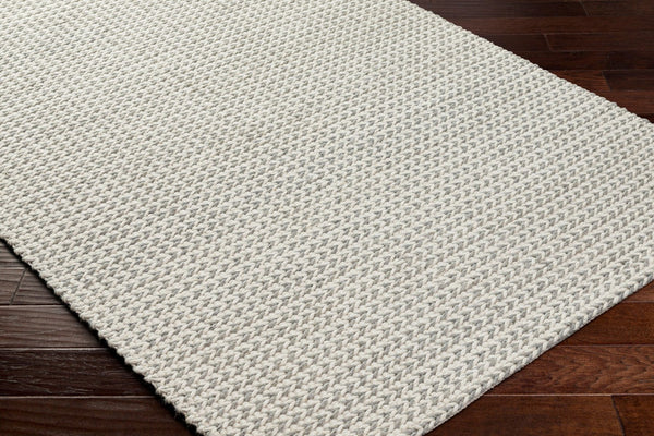 Livabliss Sundance Handwoven Geometric Area Rug Wool Blend Earthy Tones for Large Living Spaces Ivory, Dove Gra 9' x 12' SDC2304-912