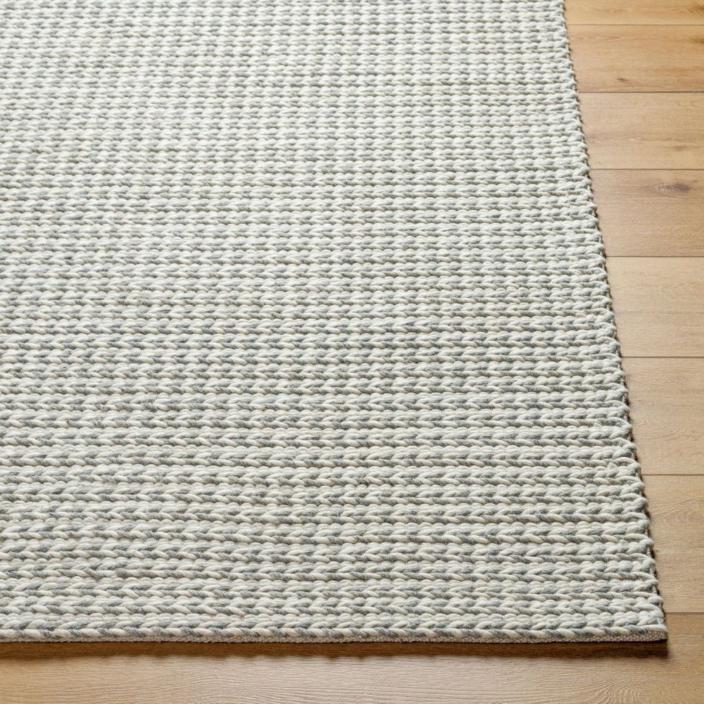 Livabliss Sundance Handwoven Geometric Area Rug Wool Blend Earthy Tones for Large Living Spaces Ivory, Dove Gra 9' x 12' SDC2304-912