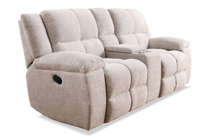 Parker House Parker Living Buster - Opal Taupe Reclining Console Loveseat Opal Taupe 100% Polyester (W) MBUS#822C-OPTA