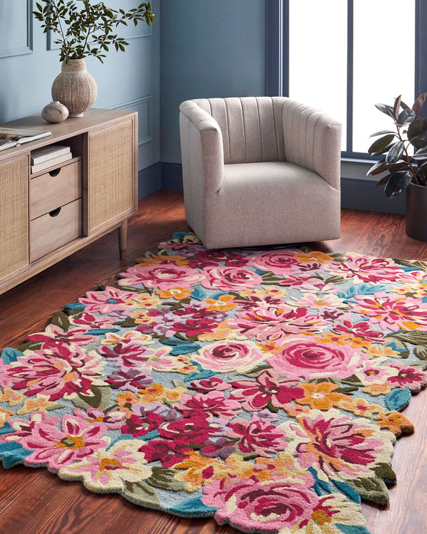 Surya Shindig Collection Sdg-2300 Handmade 2' X 3' Luxurious Viscose & Wool Rug For Elegant Home Decor Rose Wool,Viscose Sdg2300-23