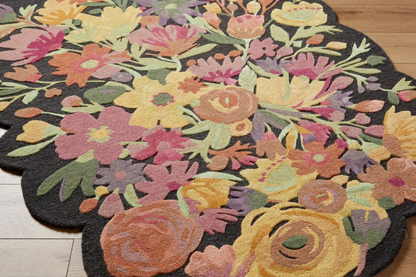 Livabliss Shindig Hand Tufted Wool Viscose Accent Rug Artisan Crafted for Entryway or Layering Black, Mustard 2' x 3' SDG2303-23
