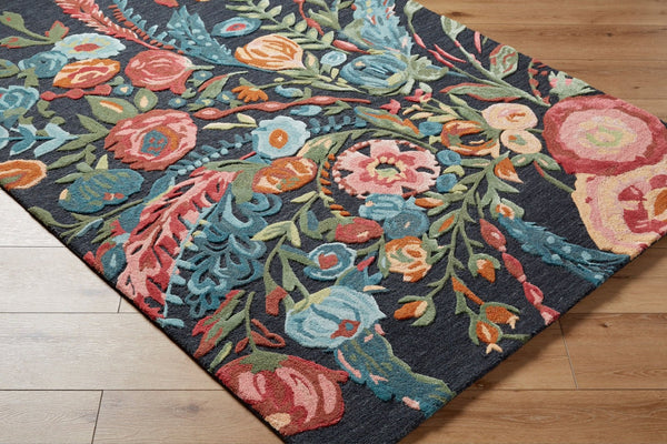 Livabliss Shindig Hand Tufted Wool Viscose Accent Rug Plush Sheen for Entryway or Bedside Midnight Blue, 2' x 3' SDG2306-23